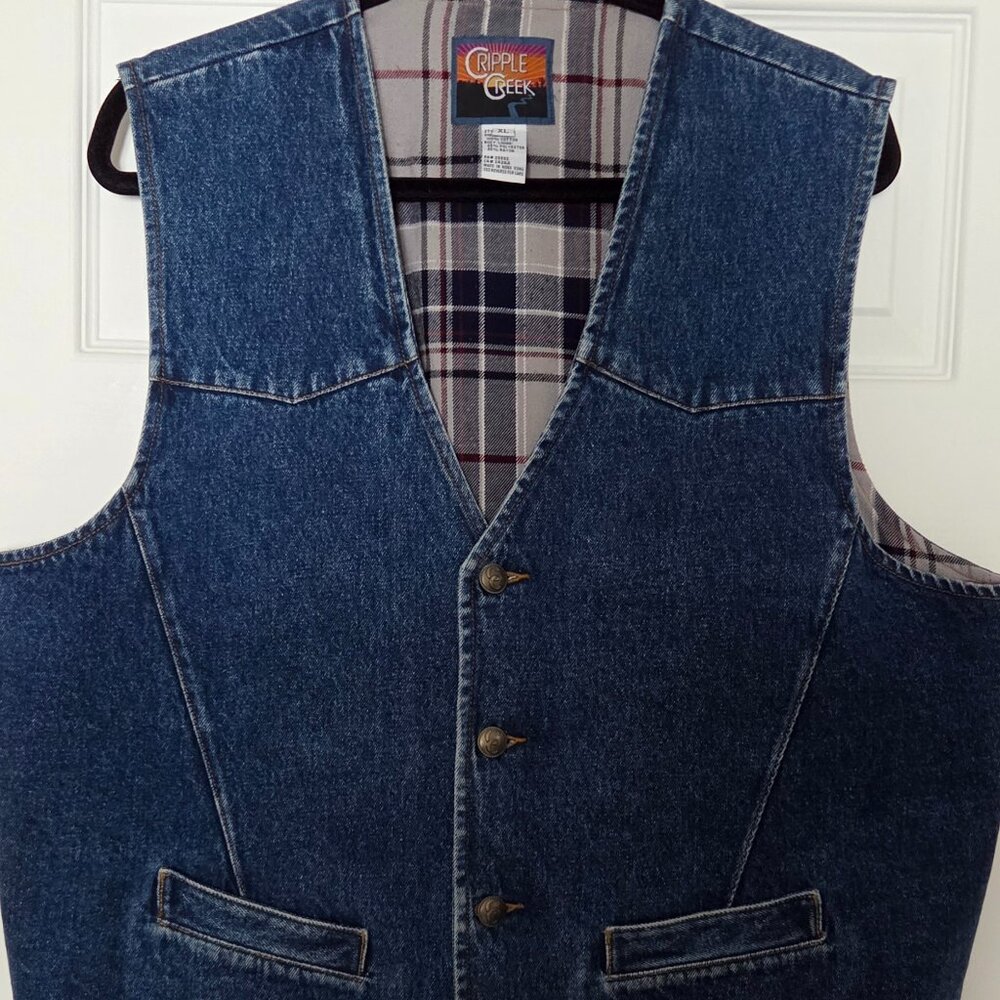 XL Cripple Creek Blue Jean Vest